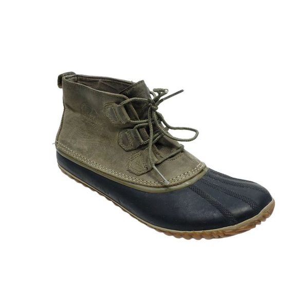 Sorel Women’s Out N about Leather Snow Boot Size 11 Green Leather - Picture 13 of 13